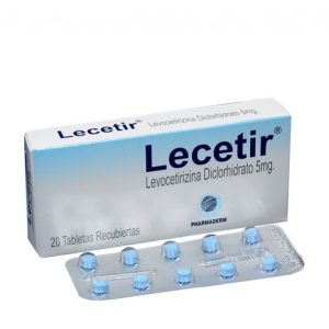 Lecetir 5mg Caja x 20 Tabletas