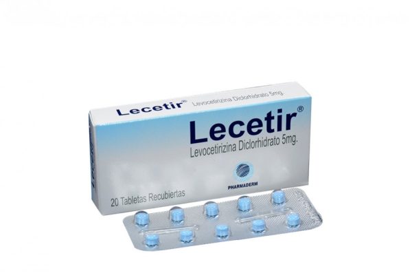 Lecetir 5mg Caja x 20 Tabletas